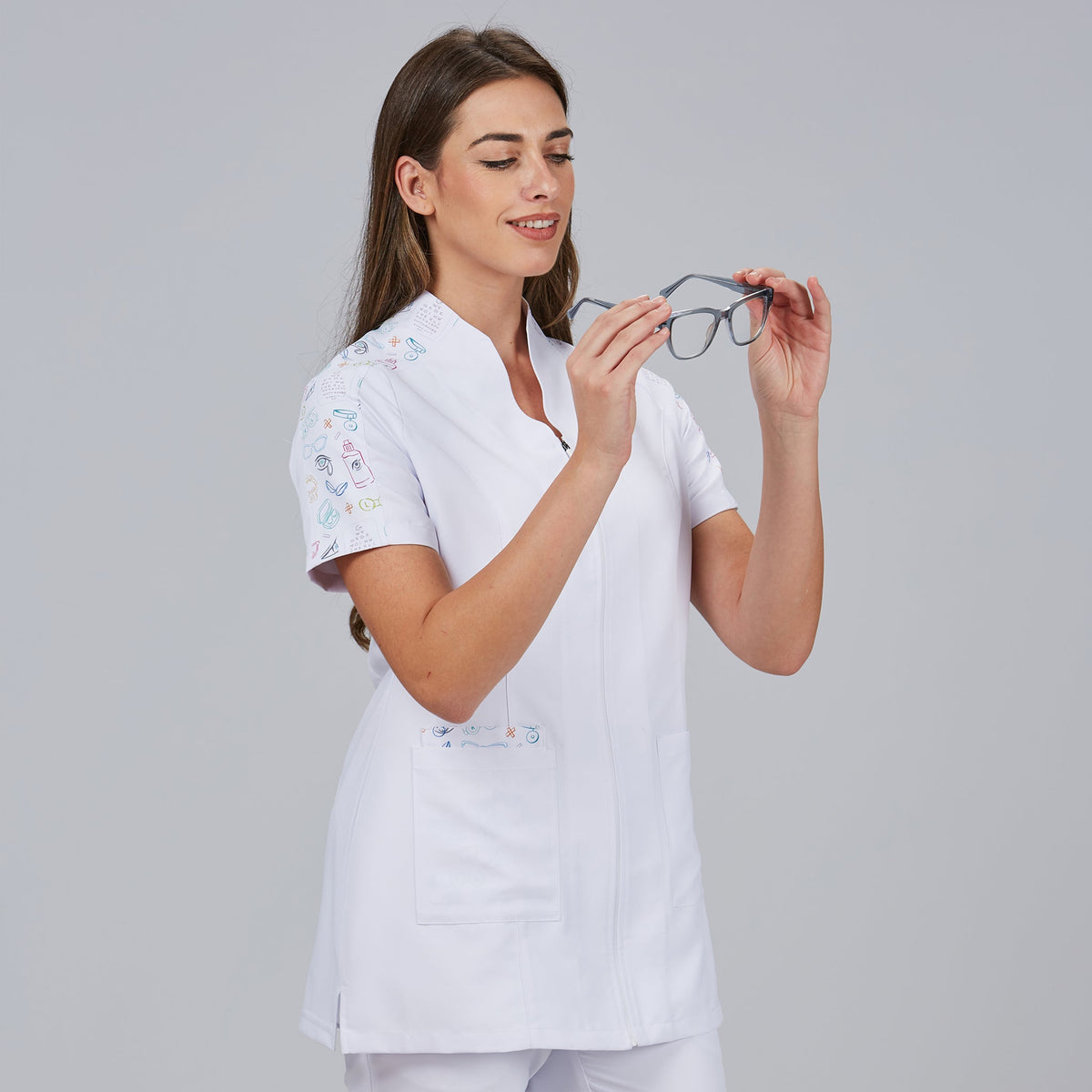 BLUSA MUJER CUELLO CHIMENEA M/C DUNIA