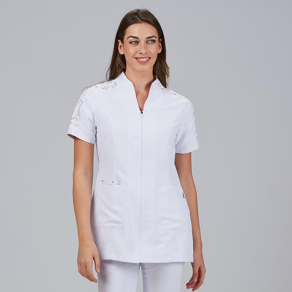 BLUSA MUJER CUELLO CHIMENEA M/C DUNIA