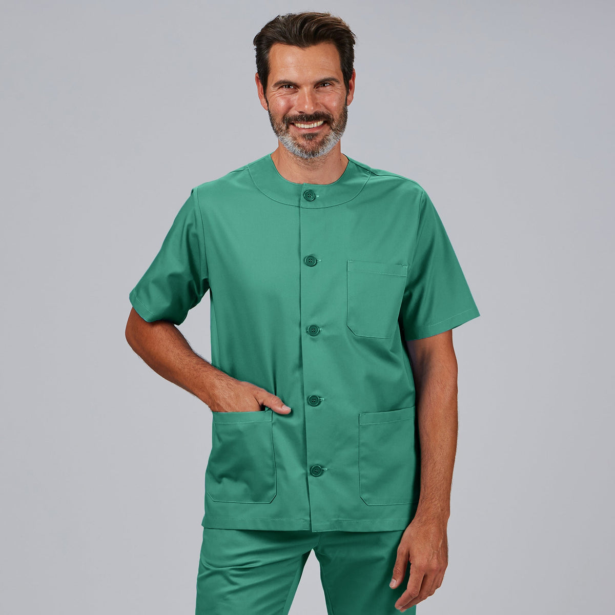 BLUSA SANITARIO UNISEX ABOTONADO