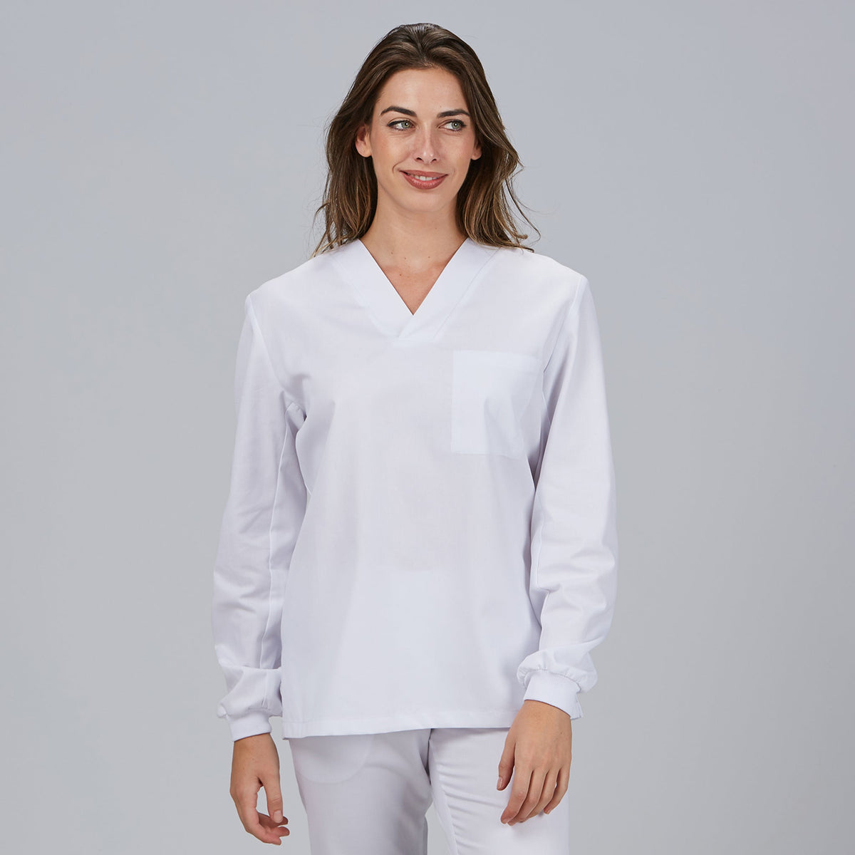 BLUSA SANITARIO UNISEX PICO M/L PUÑO ACRILICO