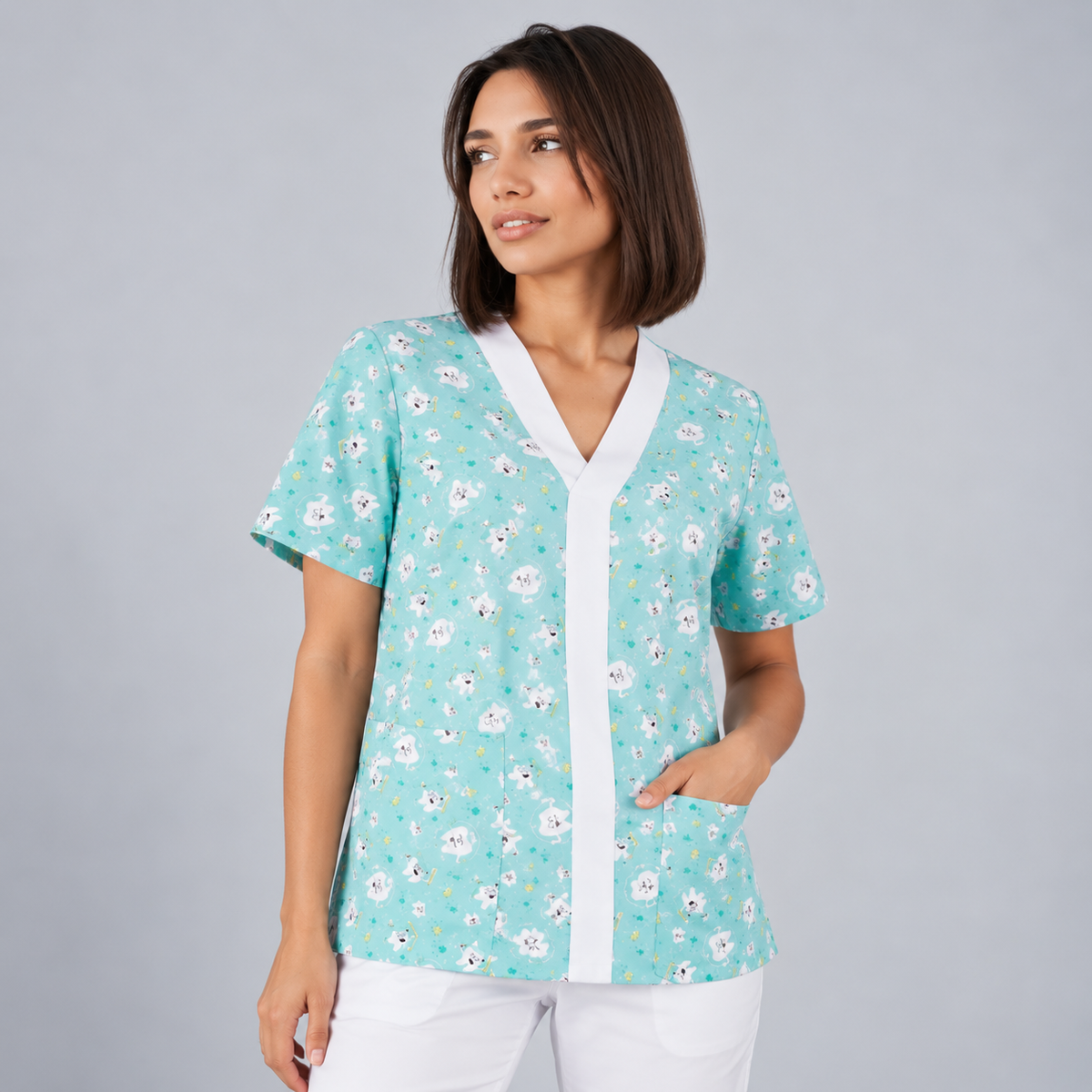 BLUSA UNISEX ABIERTA DIENTES