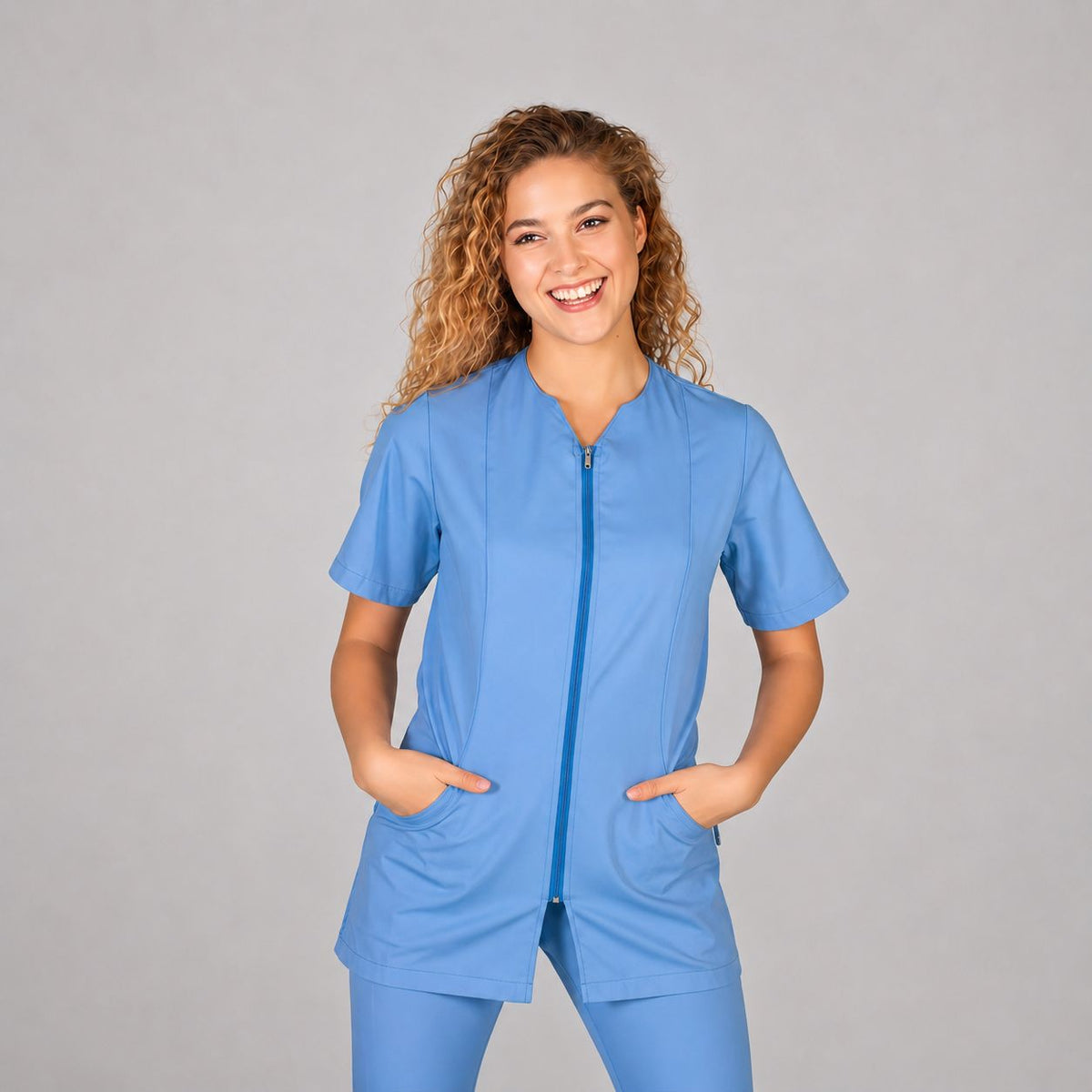 BLUSA MUJER CREMALLERA SICILIA M/C
