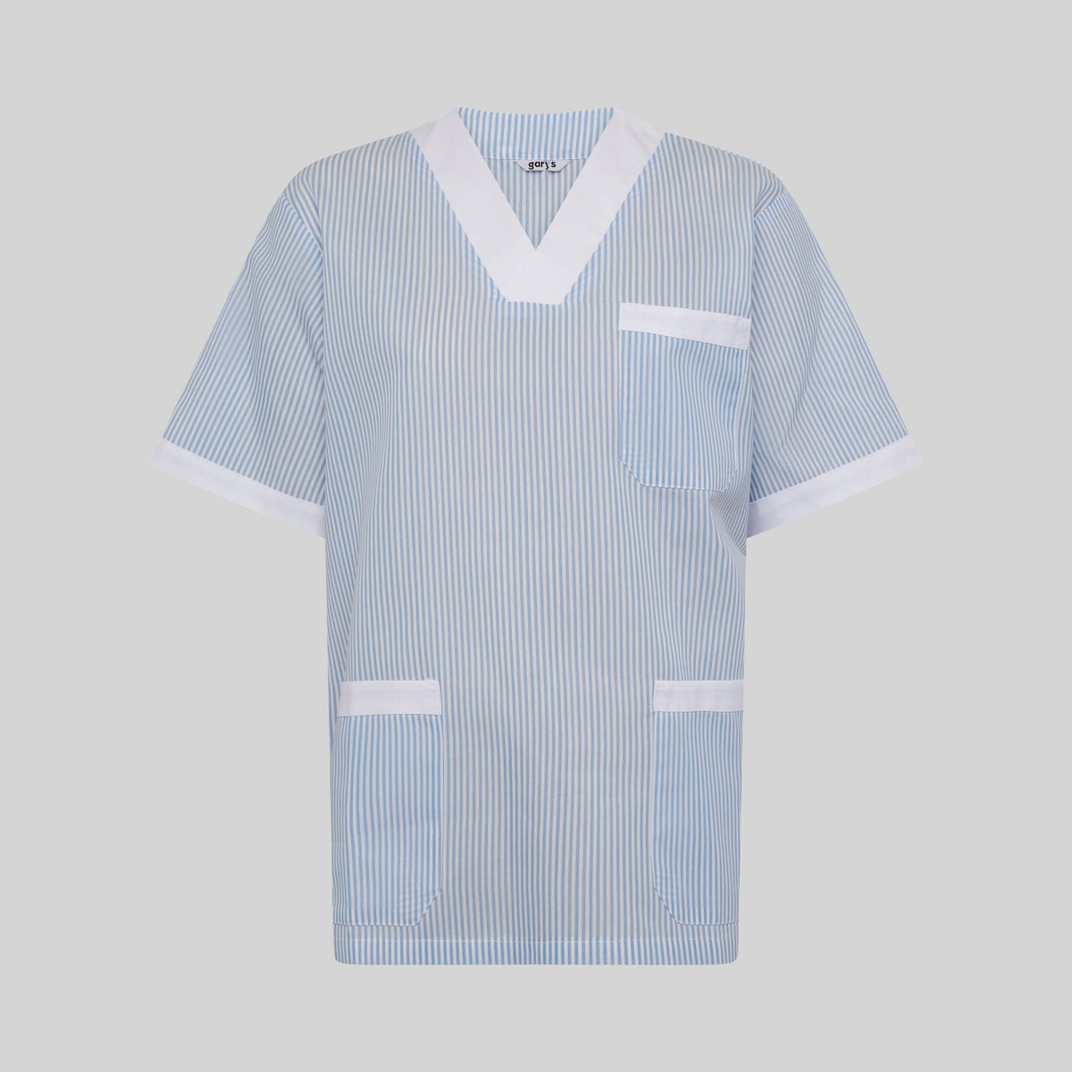 BLUSA SANITARIO UNISEX PICO VICHY COMBINADA