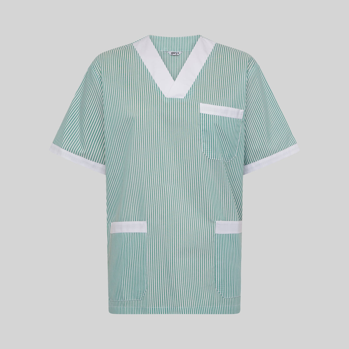 BLUSA SANITARIO UNISEX PICO VICHY COMBINADA