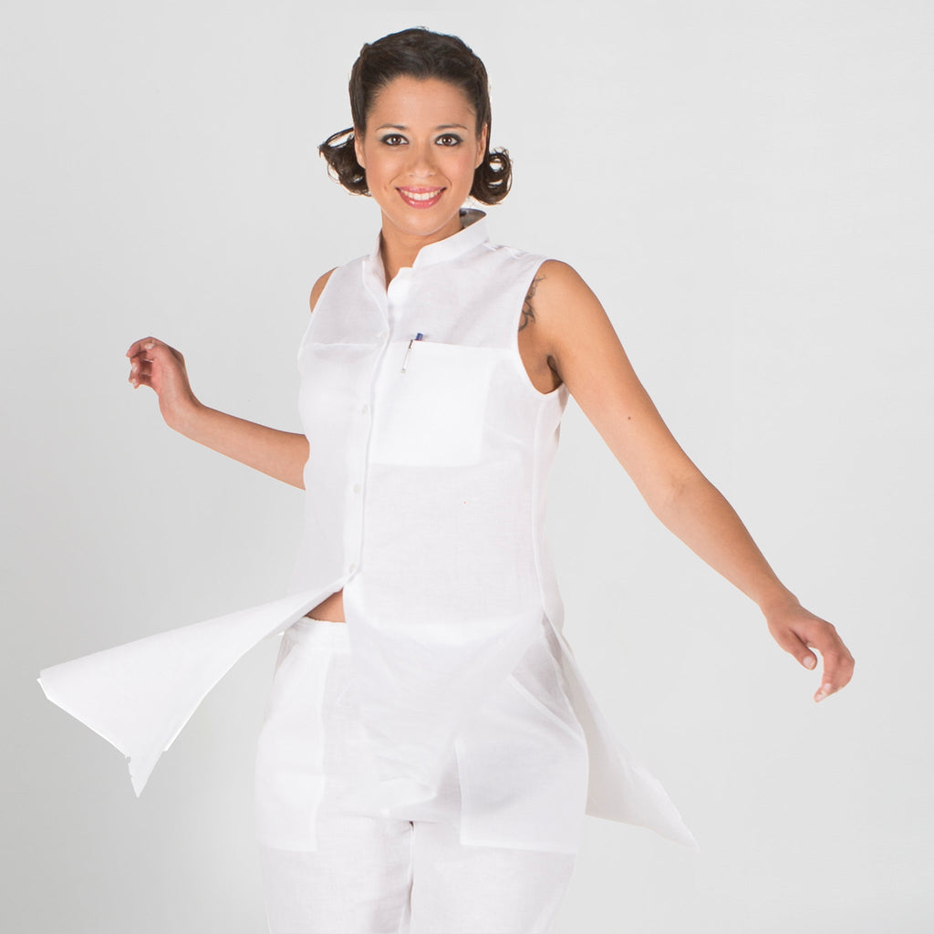 BLUSA MUJER LINO