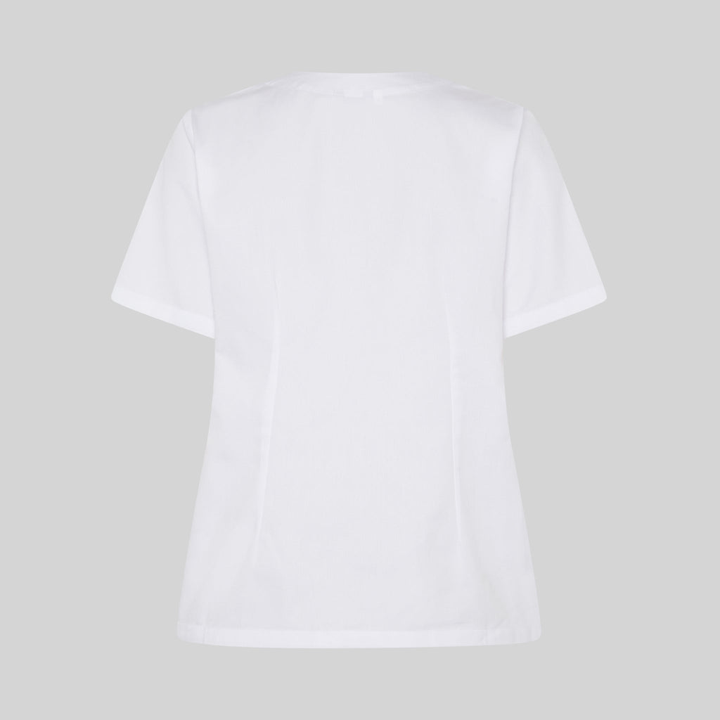 BLUSA MUJER SANITARIA BOTON PRESION M/C