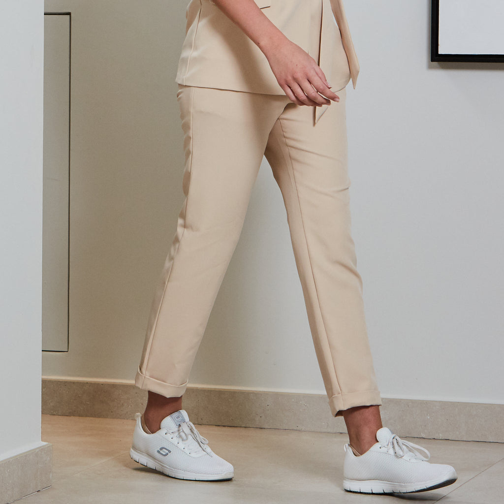 PANTALON MUJER BIELASTICO BAJO VUELTO