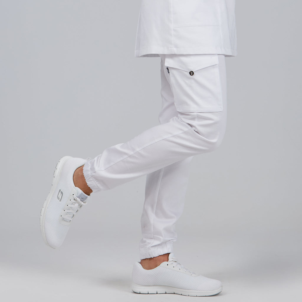 PANTALON UNISEX CREMALLERA SATEN ALGODON