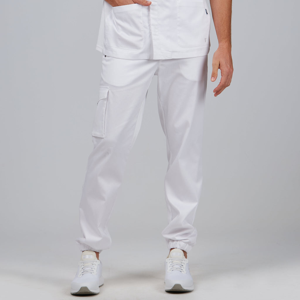 PANTALON UNISEX CREMALLERA SATEN ALGODON