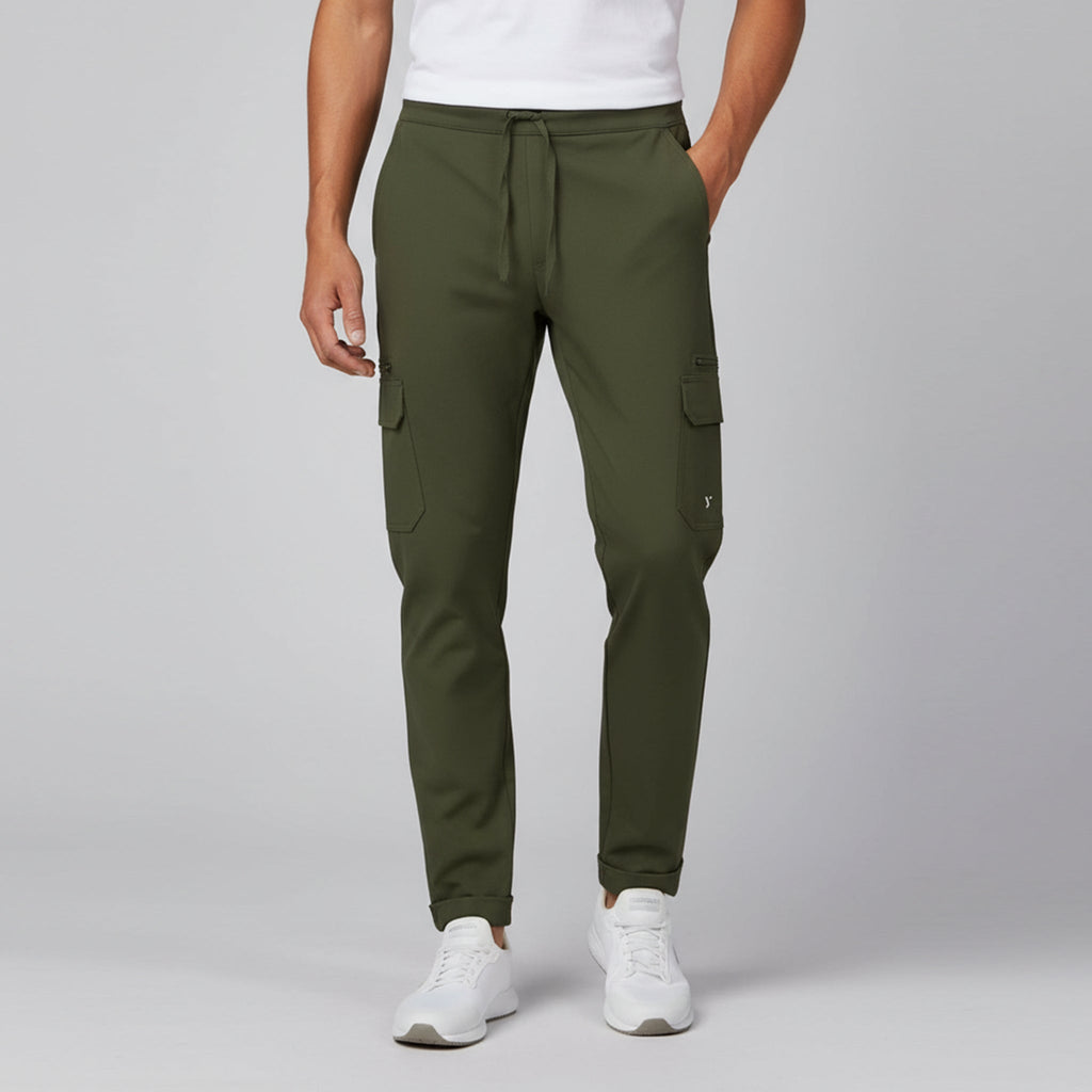PANTALON UNISEX CINTURA AJUSTABLE Y BOLSILLOS CARGO