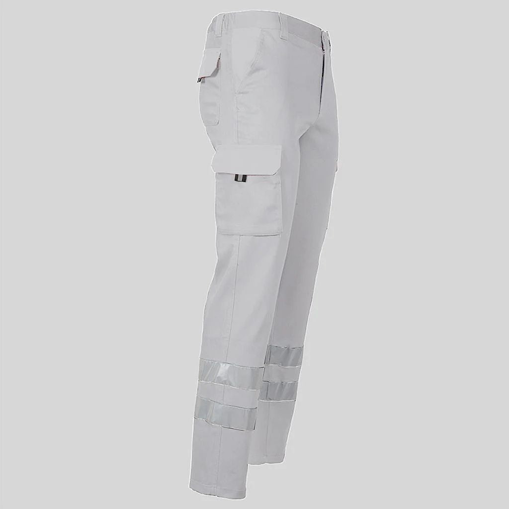 PANTALON UNISEX MULTIBOLSILLOS ELASTICO GAMO 2 BANDAS REFLECTANTES