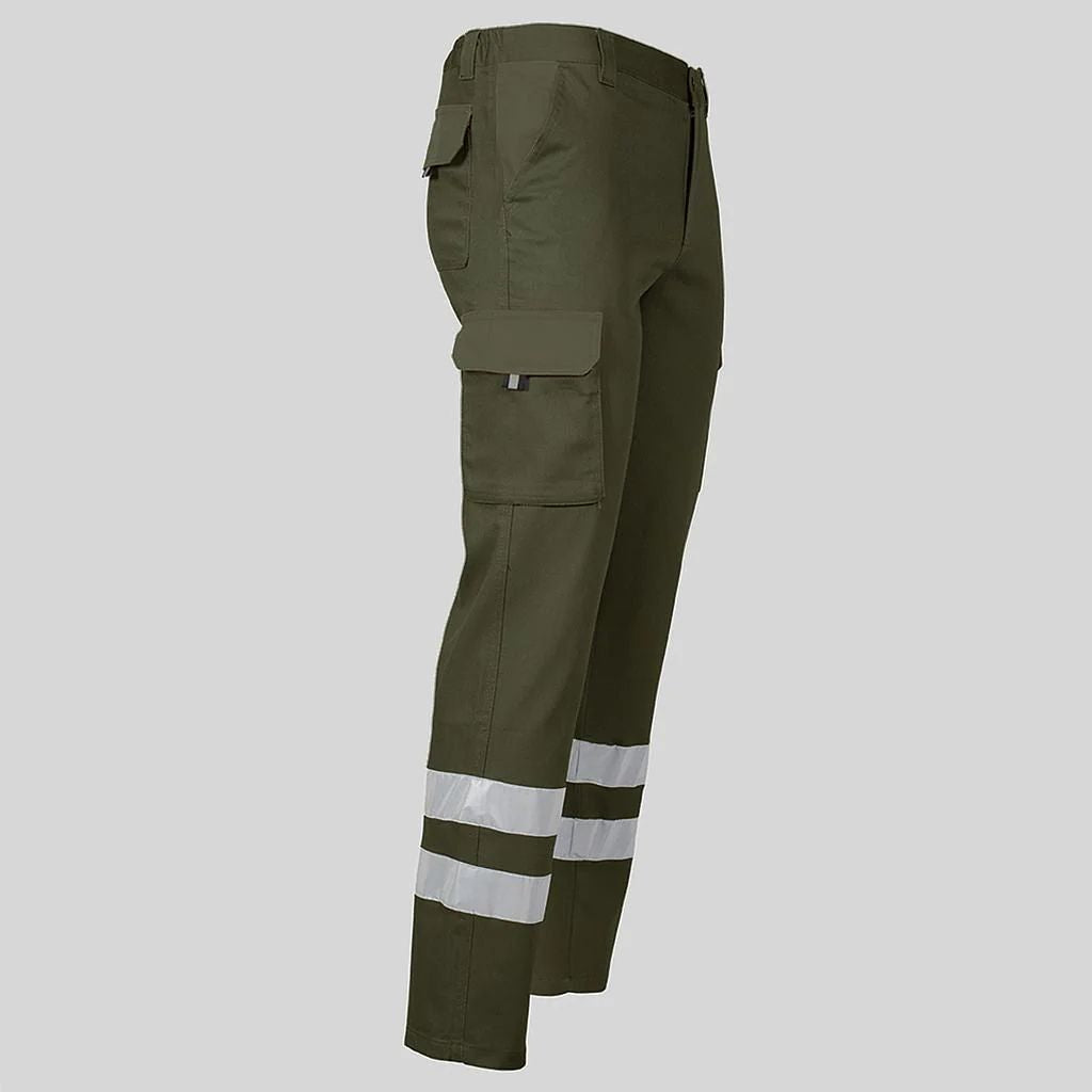 PANTALON UNISEX MULTIBOLSILLOS ELASTICO GAMO 2 BANDAS REFLECTANTES