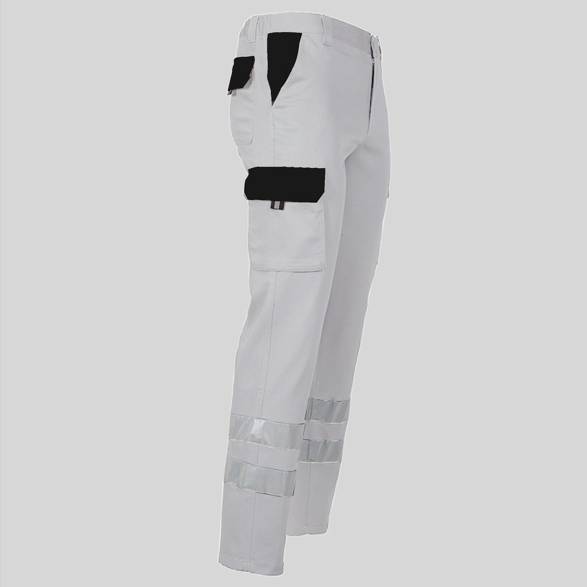 PANTALON UNISEX MULTIBOLSILLOS ELASTICO GAMO COMBI + 2 BANDAS REFLECT.