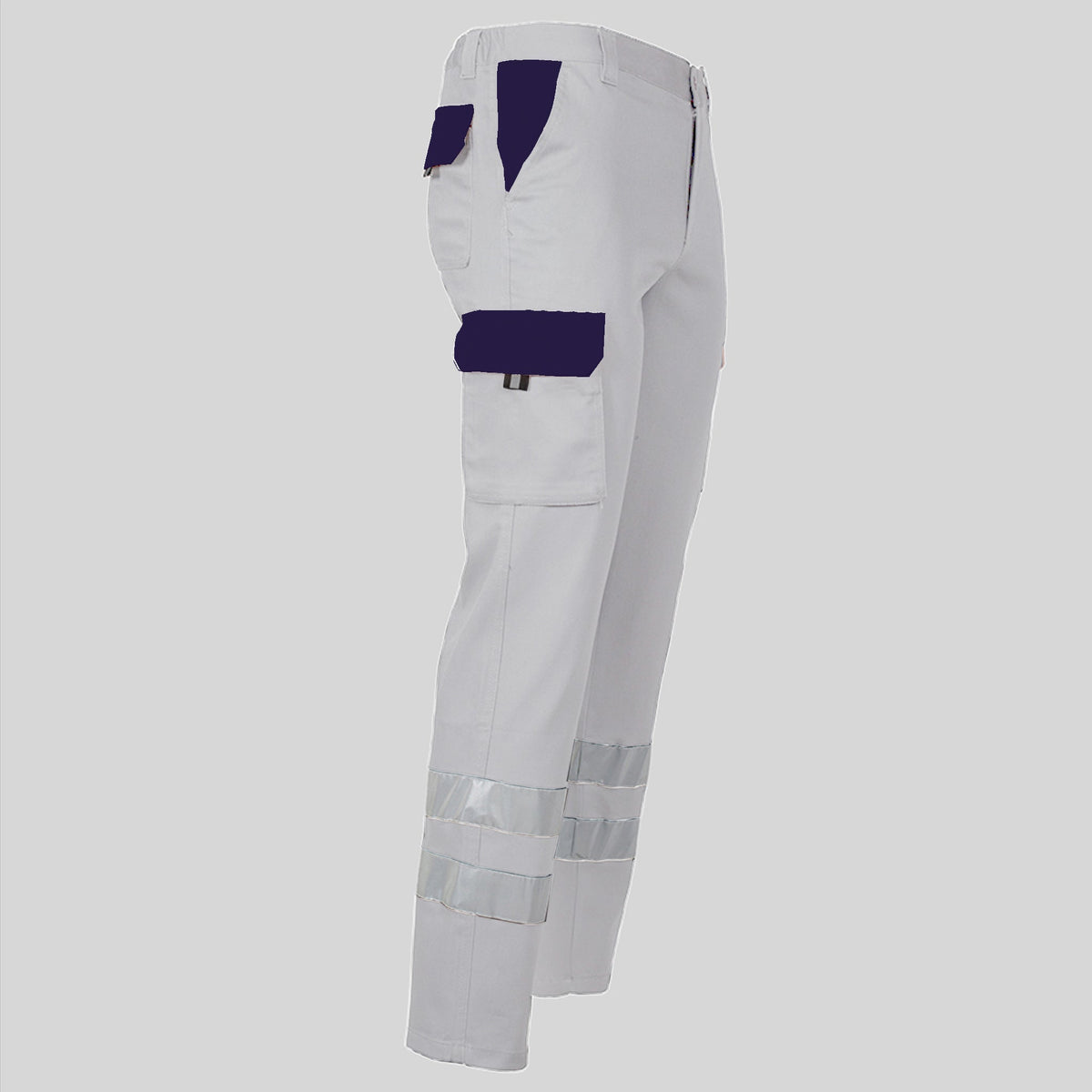 PANTALON UNISEX MULTIBOLSILLOS ELASTICO GAMO COMBI + 2 BANDAS REFLECT.