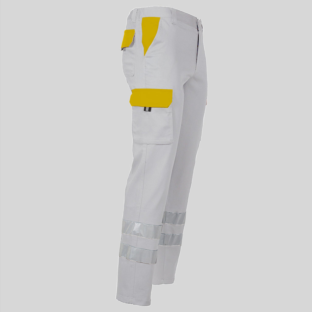 PANTALON UNISEX MULTIBOLSILLOS ELASTICO GAMO COMBI + 2 BANDAS REFLECT.
