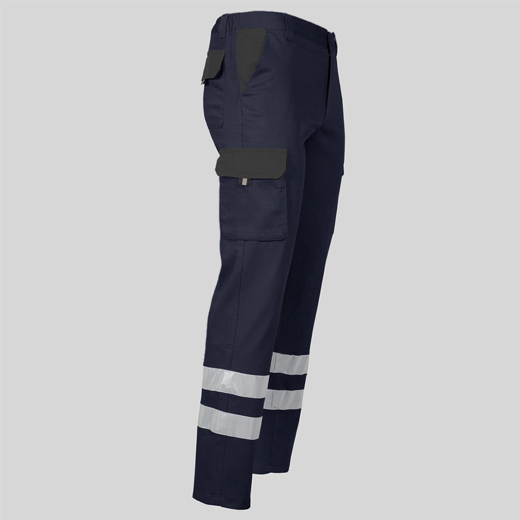 PANTALON UNISEX MULTIBOLSILLOS ELASTICO GAMO COMBI + 2 BANDAS REFLECT.
