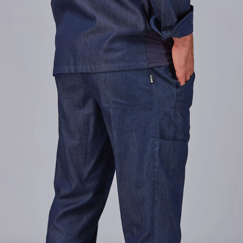 PANTALON UNISEX CON CORDON TEJANO ZAFIRO