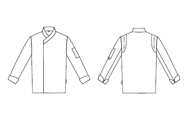 CHAQUETA COCINA UNISEX MADERAS