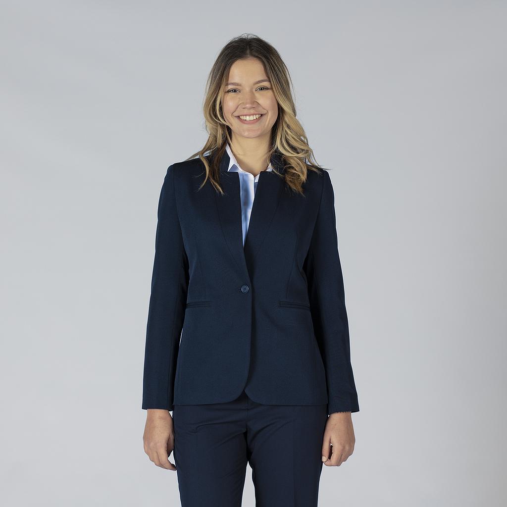 AMERICANA MUJER 1 BOTON SOLAPA INVERTIDA TRIVIAL