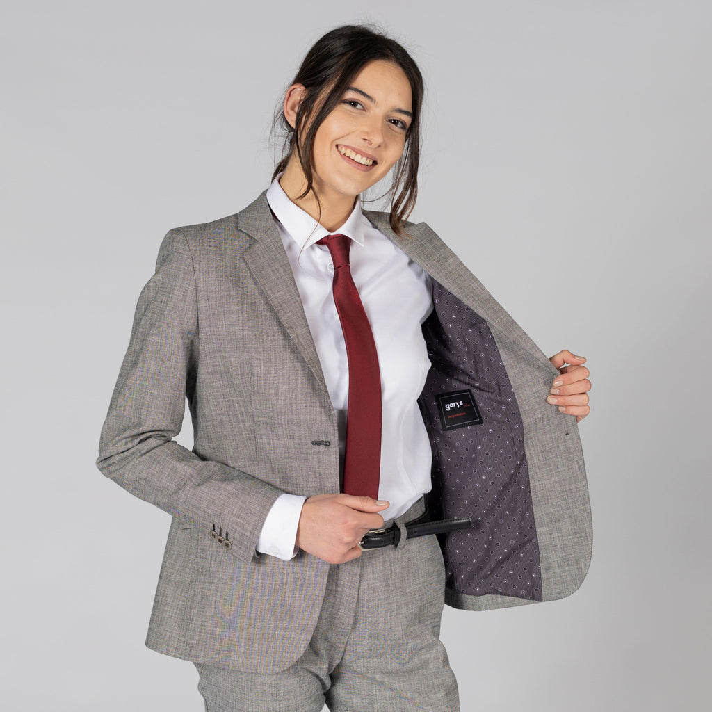 AMERICANA MUJER 2 BOTONES CHEVIOT