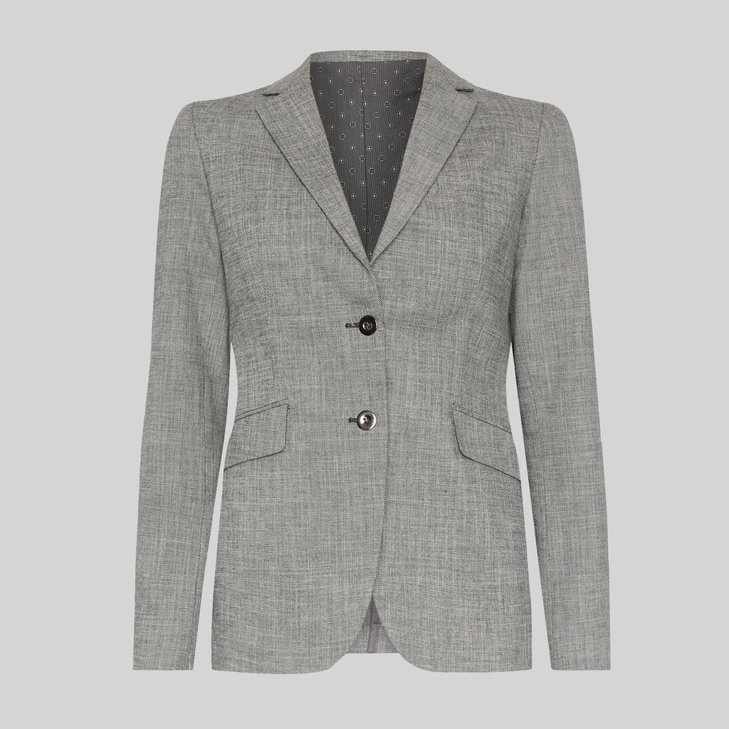 AMERICANA MUJER 2 BOTONES CHEVIOT
