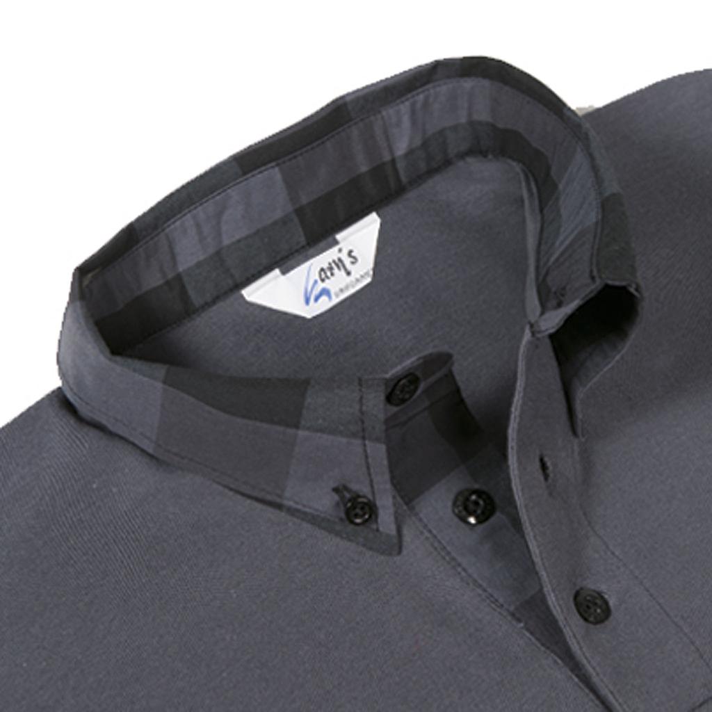 POLO GRIS MUJER M/C C/CAMISERO