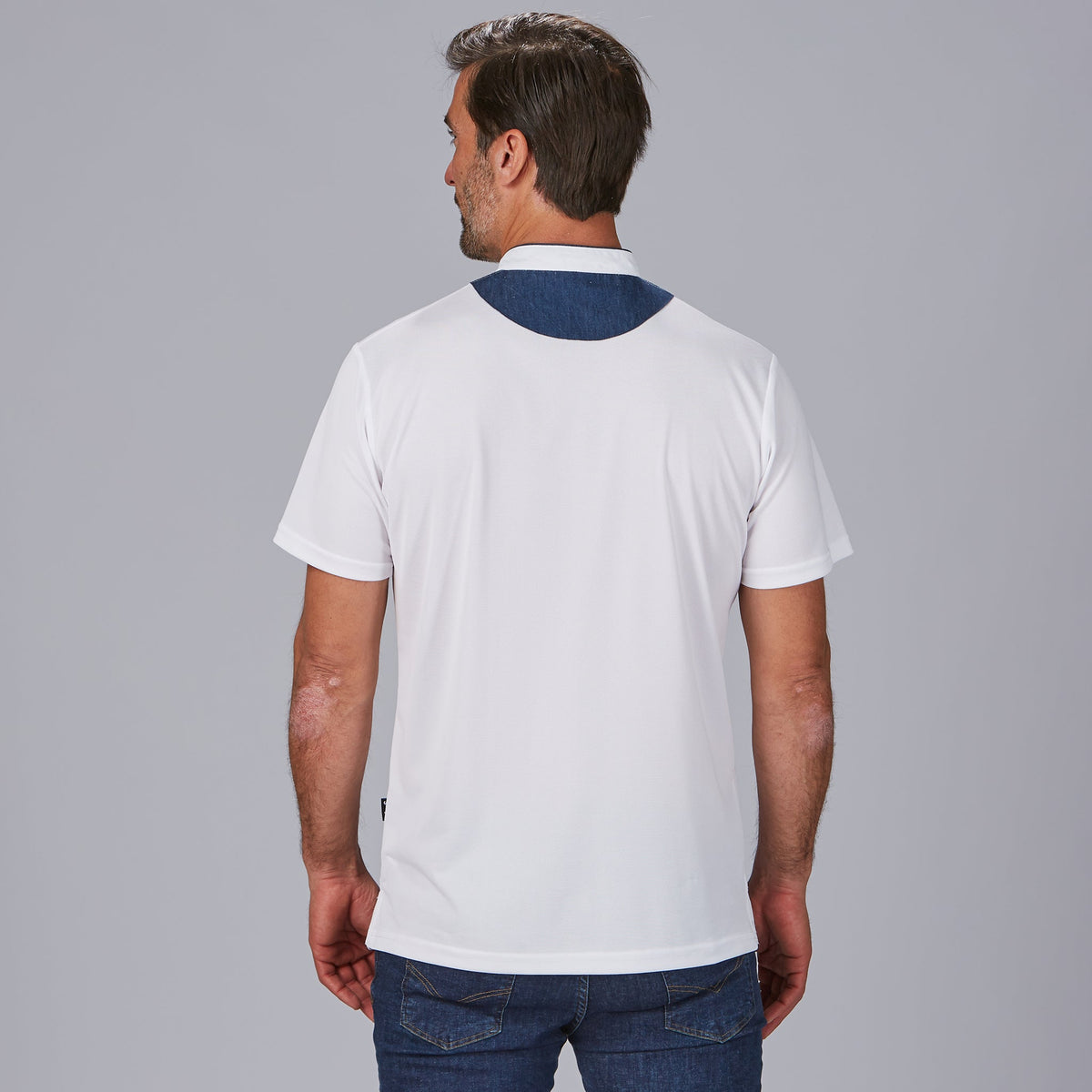 POLO HOMBRE CUELLO MAO TEJANO