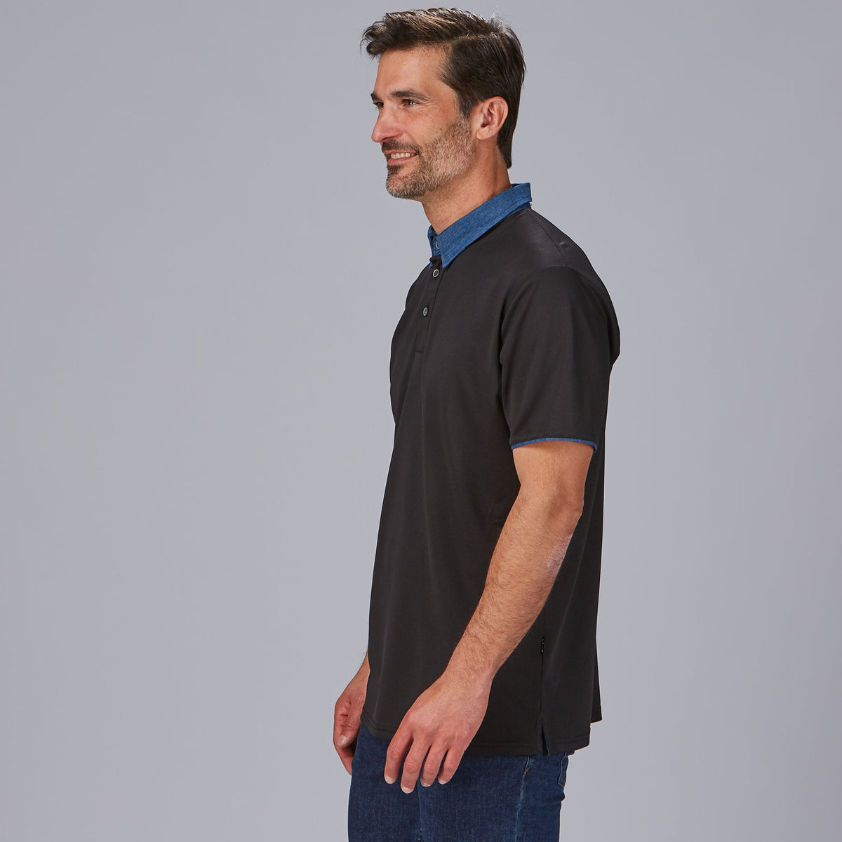 POLO HOMBRE CUELLO CAMISERO TEJANO