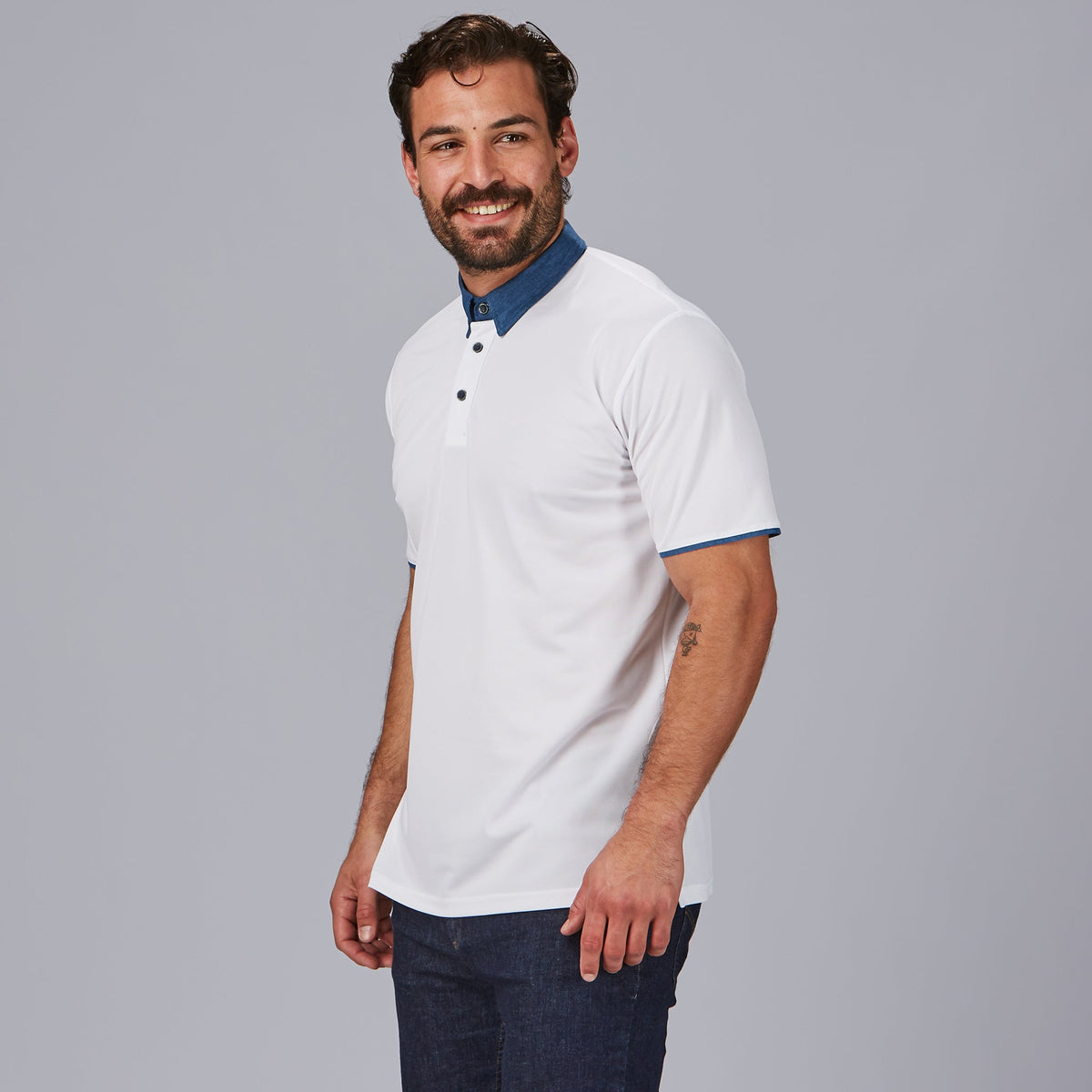 POLO HOMBRE CUELLO CAMISERO TEJANO