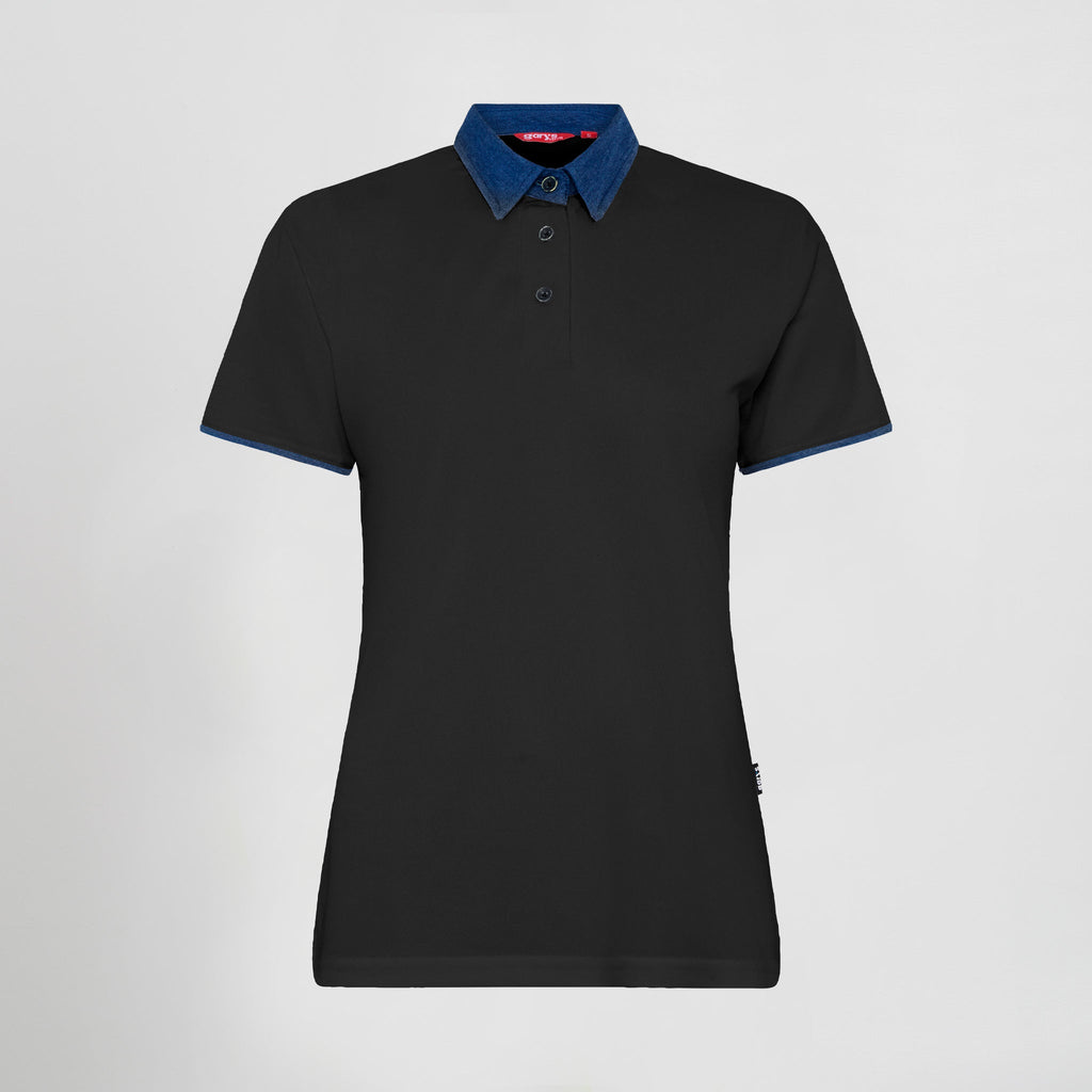 POLO MUJER CUELLO CAMISERO TEJANO