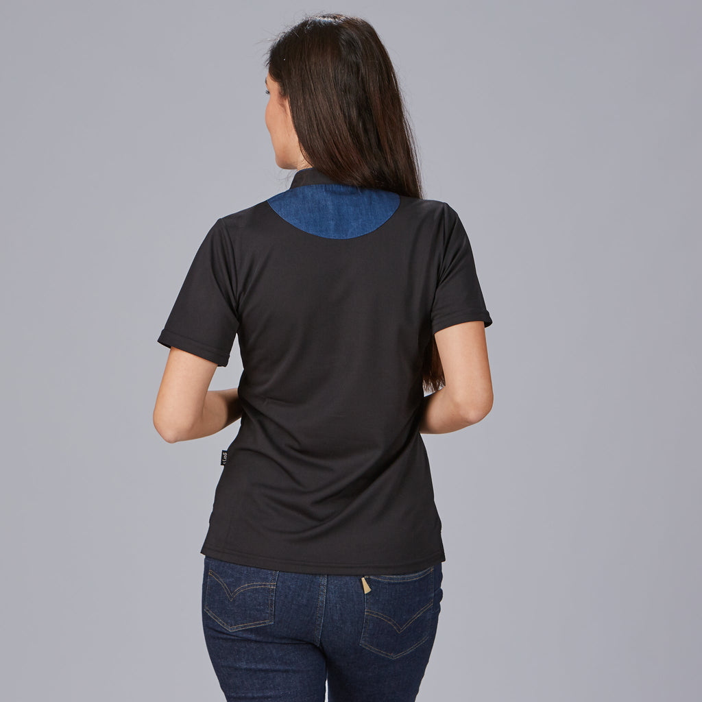 POLO MUJER CUELLO MAO TEJANO
