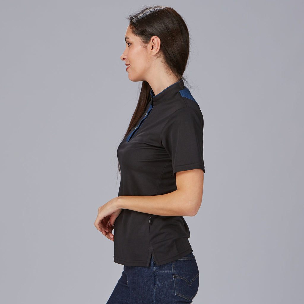 POLO MUJER CUELLO MAO TEJANO