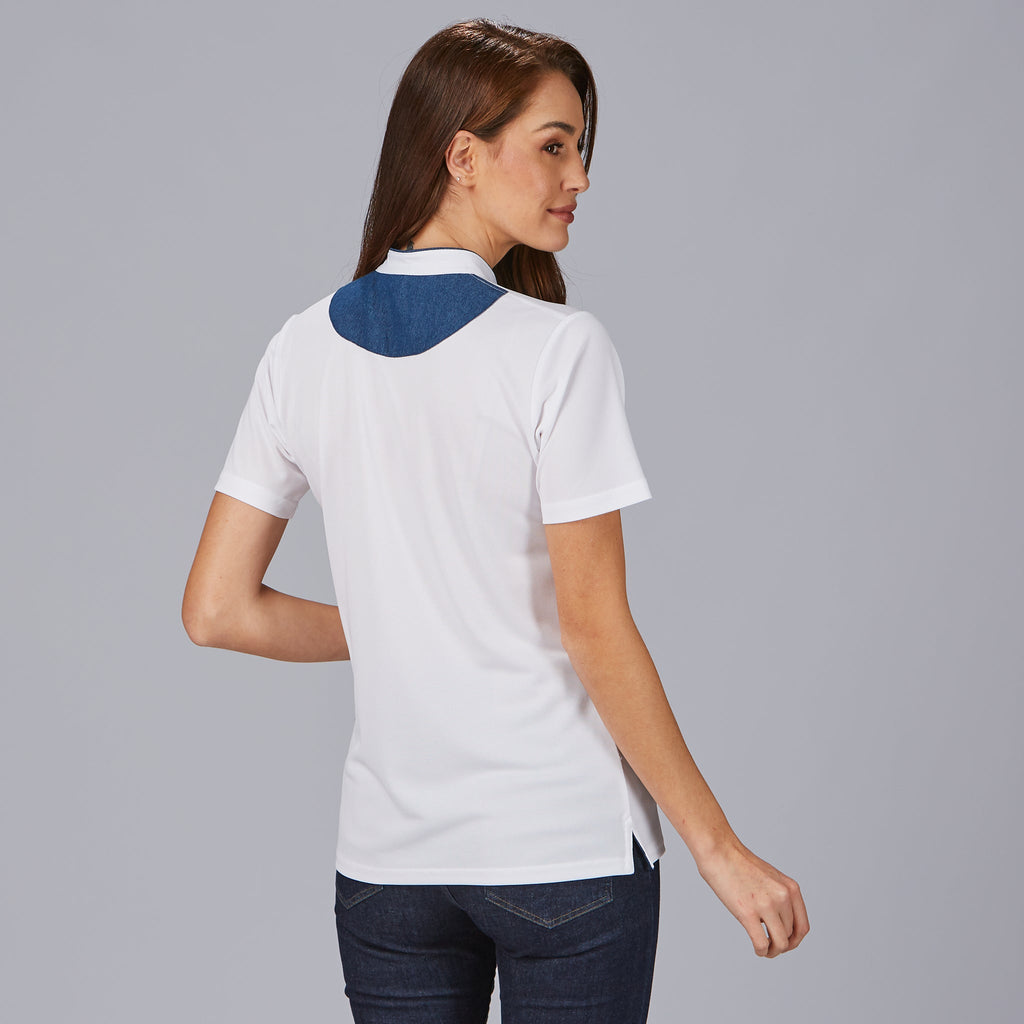 POLO MUJER CUELLO MAO TEJANO