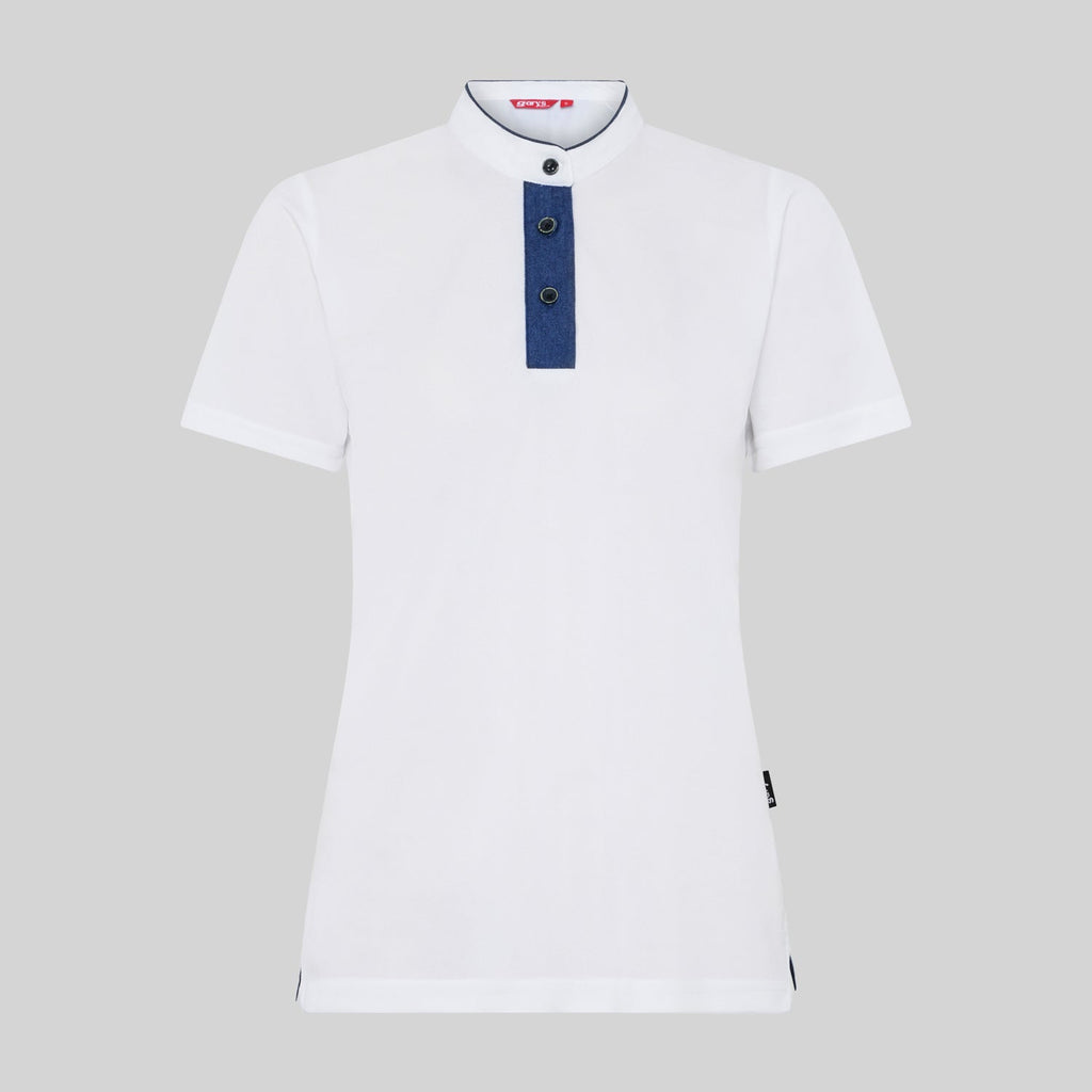 POLO MUJER CUELLO MAO TEJANO