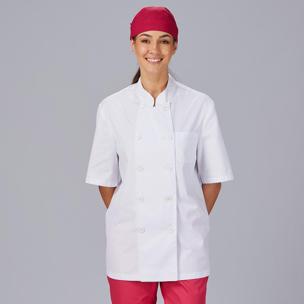 CHAQUETA UNISEX POPELIN FINO BLANCO M/C