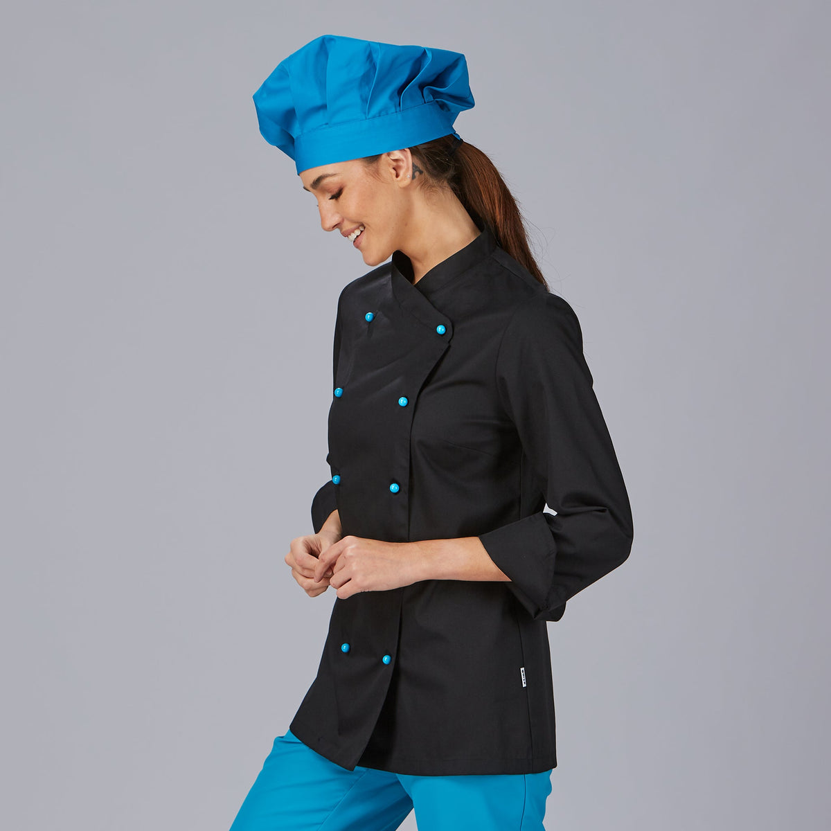 CHAQUETA COCINA MUJER NIZA SIN BOTONES (PEDIR APARTE REF 3111)