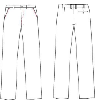 PANTALON HOMBRE SIN PINZAS SARGA POLIESTER