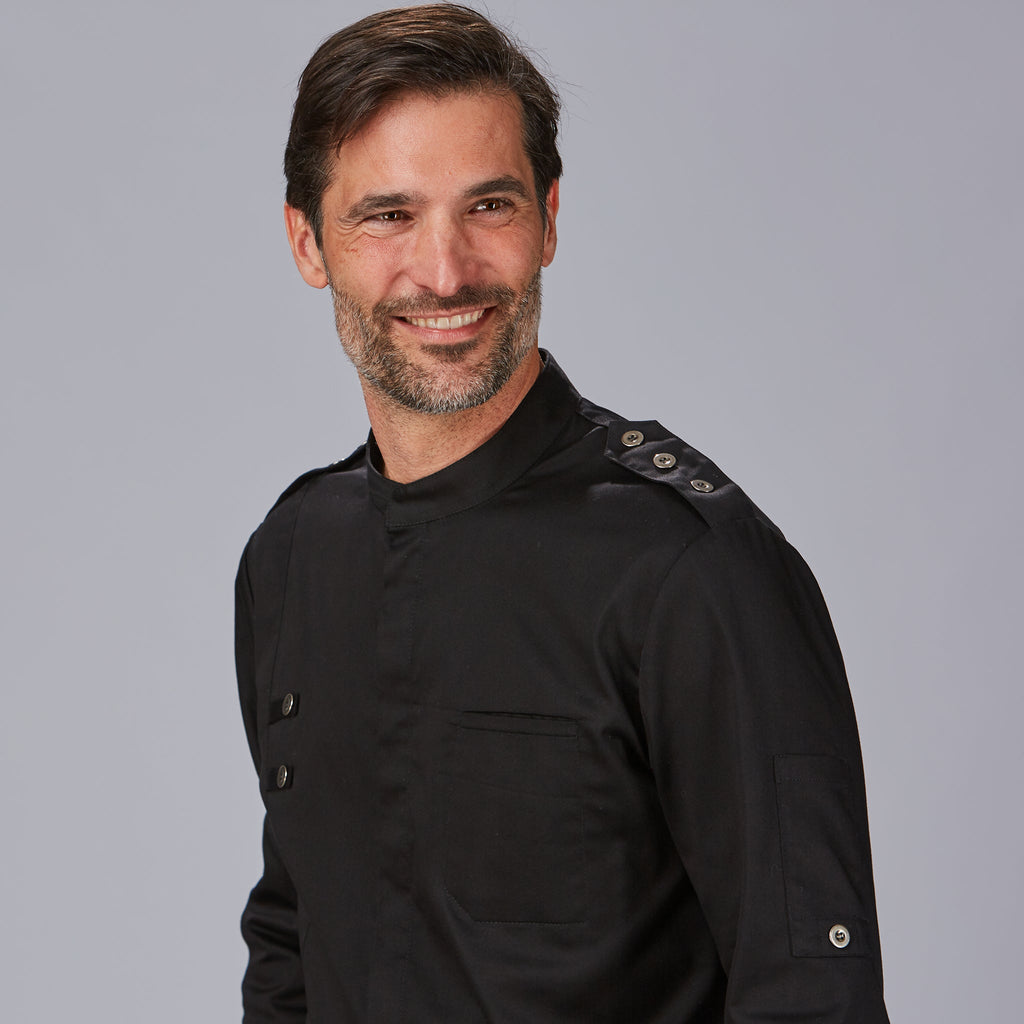 CHAQUETA COCINA HOMBRE SATEN ALGODON CUETO