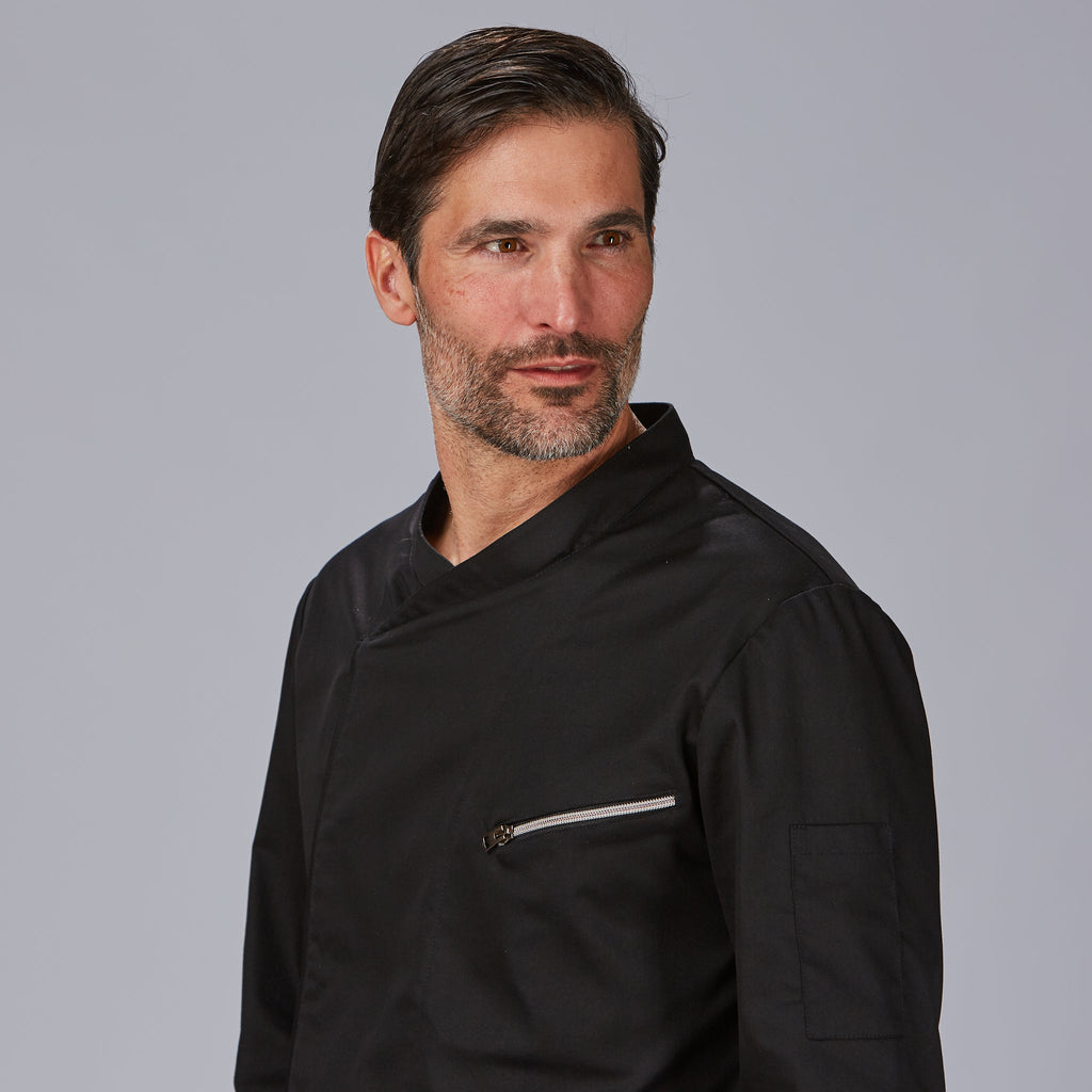 CHAQUETA COCINA UNISEX SATEN ALGODON VICO