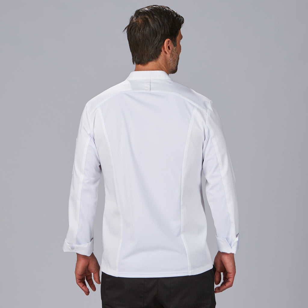 CHAQUETA COCINA UNISEX SATEN ALGODON VICO