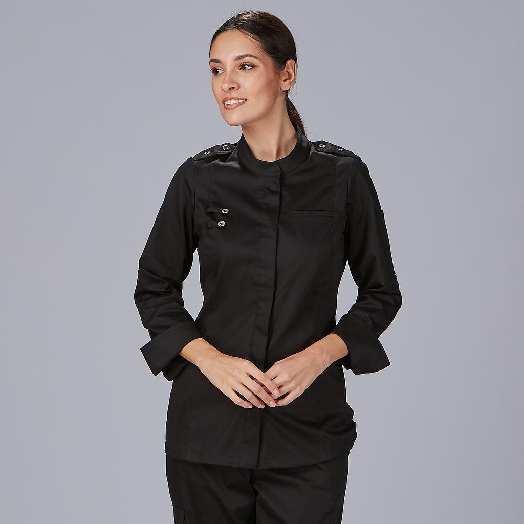 CHAQUETA COCINA MUJER SATEN ALGODON SOLA