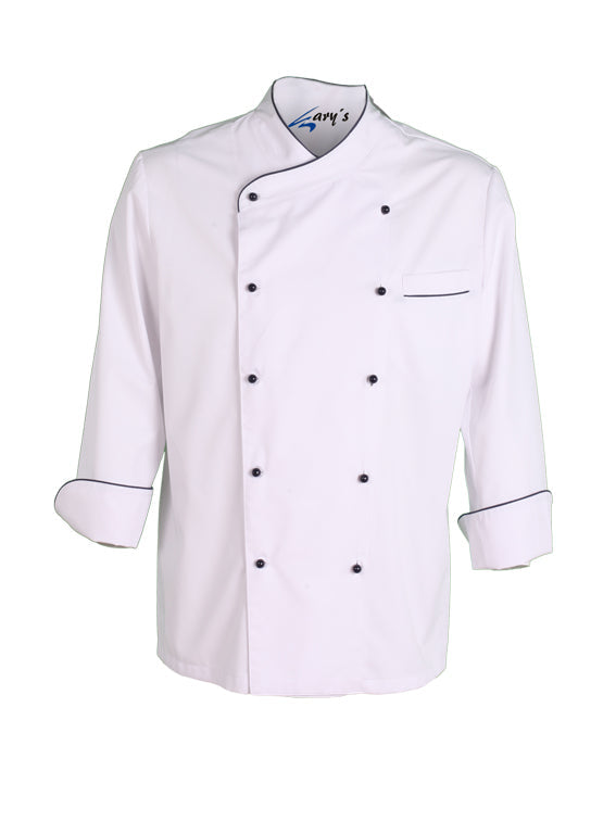 CHAQUETA COCINA UNISEX NAPOLES BLANCA VIVO COLOR