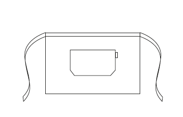 DELANTAL SIN PETO 47X74 CM