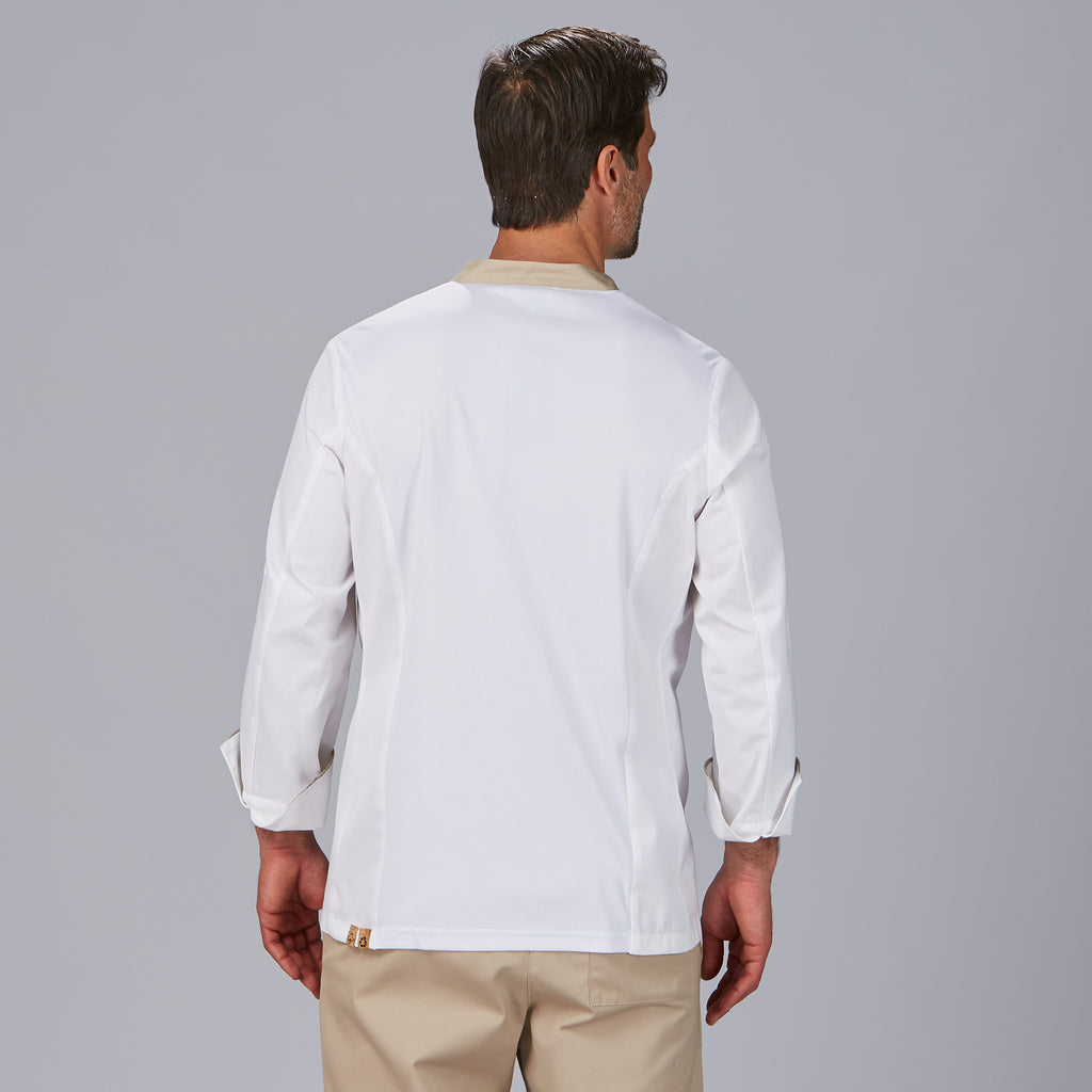 CHAQUETA COCINA HOMBRE OTERO TEJIDO RECICLADO Y ORGANICO KLOPMAN