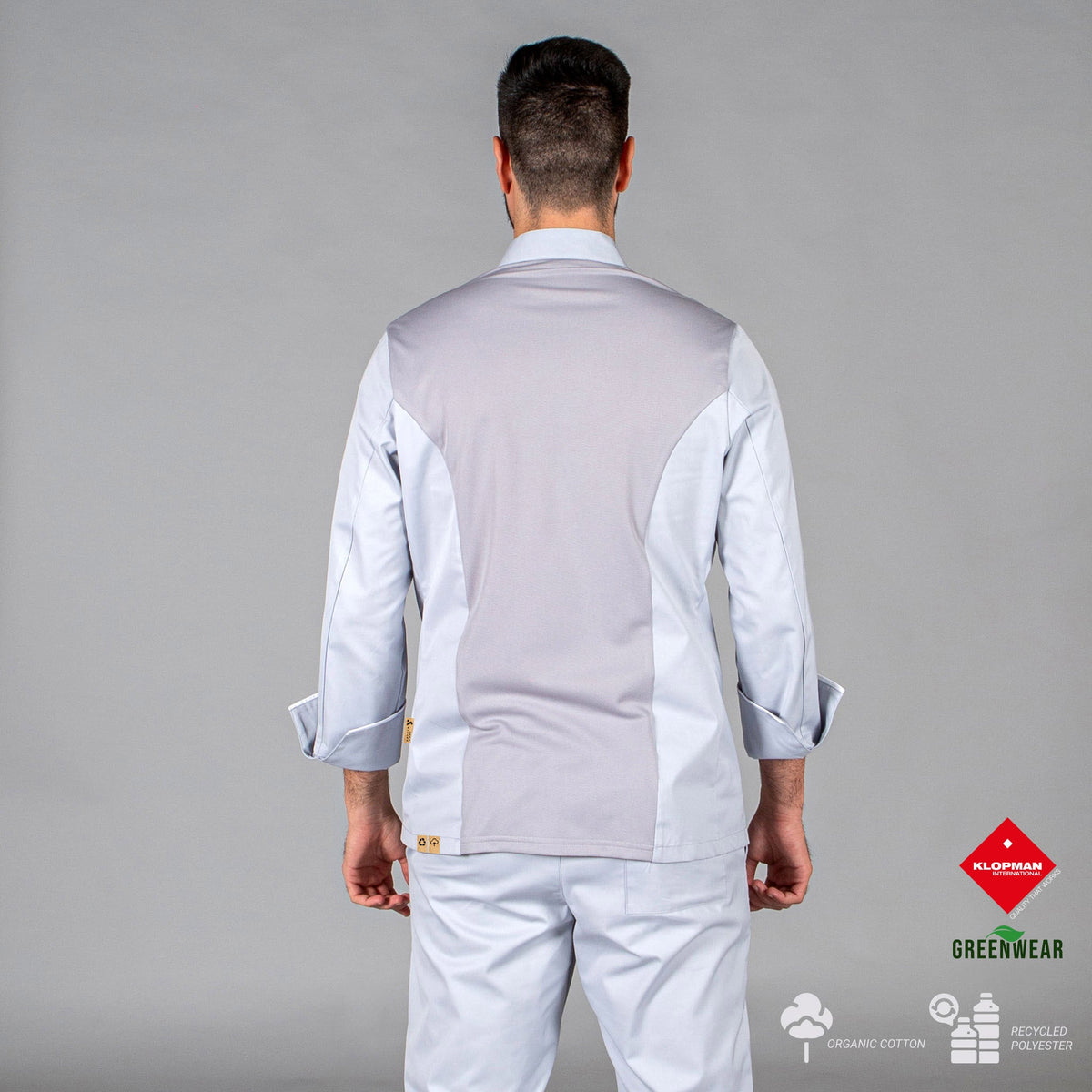 CHAQUETA COCINA UNISEX BELTRAN TEJIDO RECICLADO Y ORGANICO KLOPMAN