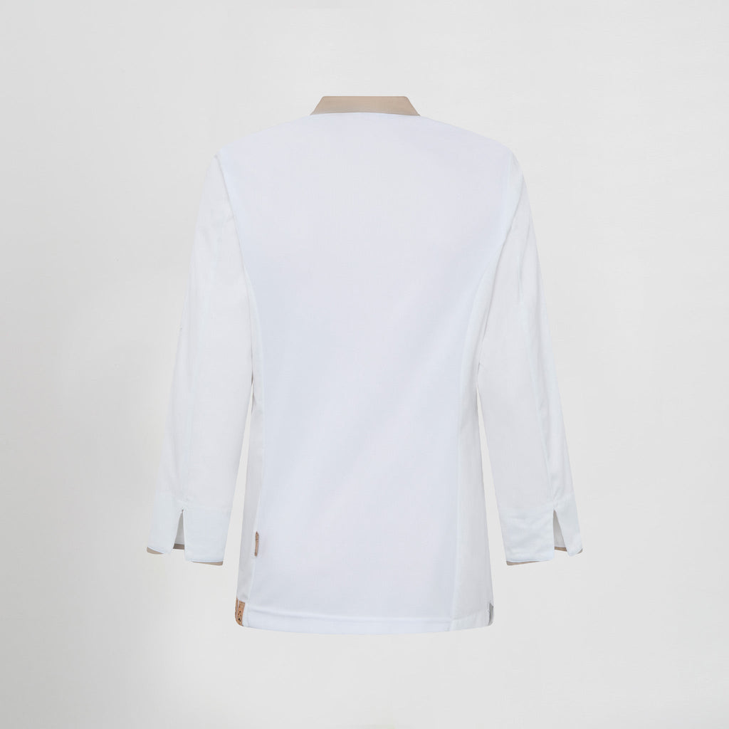 CHAQUETA COCINA MUJER ANAYA TEJIDO RECICLADO Y ORGANICO KLOPMAN