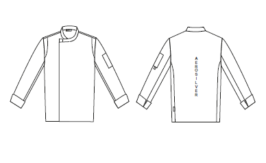 CHAQUETA COCINA UNISEX ABADES