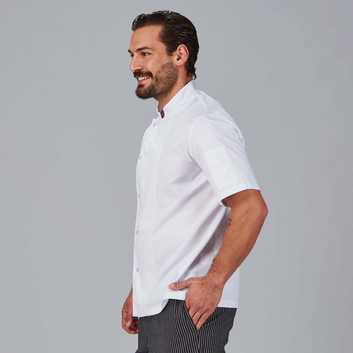 CHAQUETA COCINA UNISEX LUQUE M/C