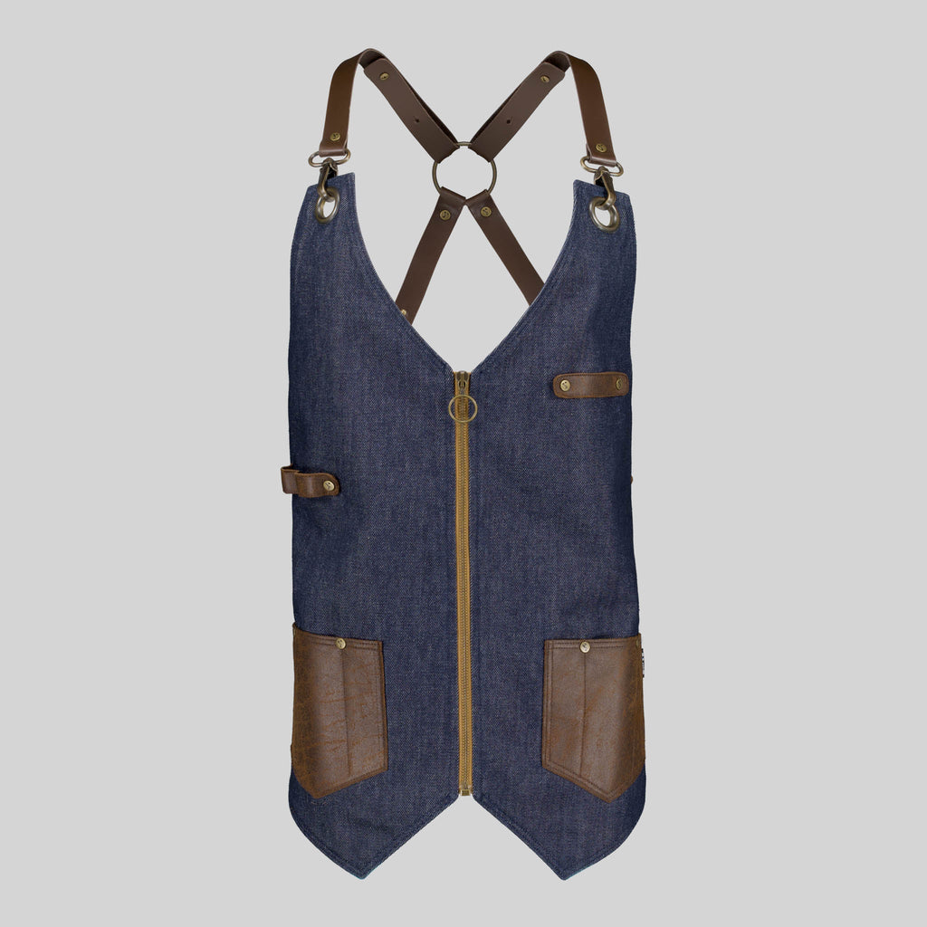CHALECO UNISEX VAQUERO Y PIEL KURUME