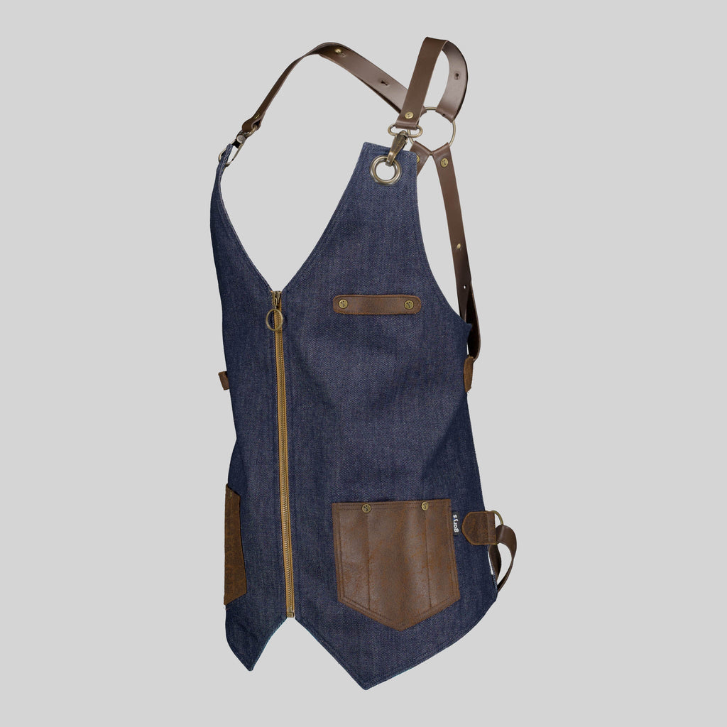 CHALECO UNISEX VAQUERO Y PIEL KURUME